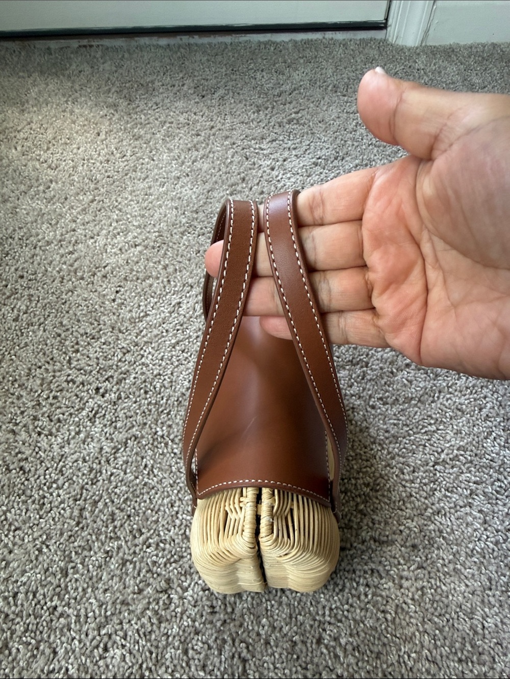 Small rattan top-handle bag - Picture 5 of 8